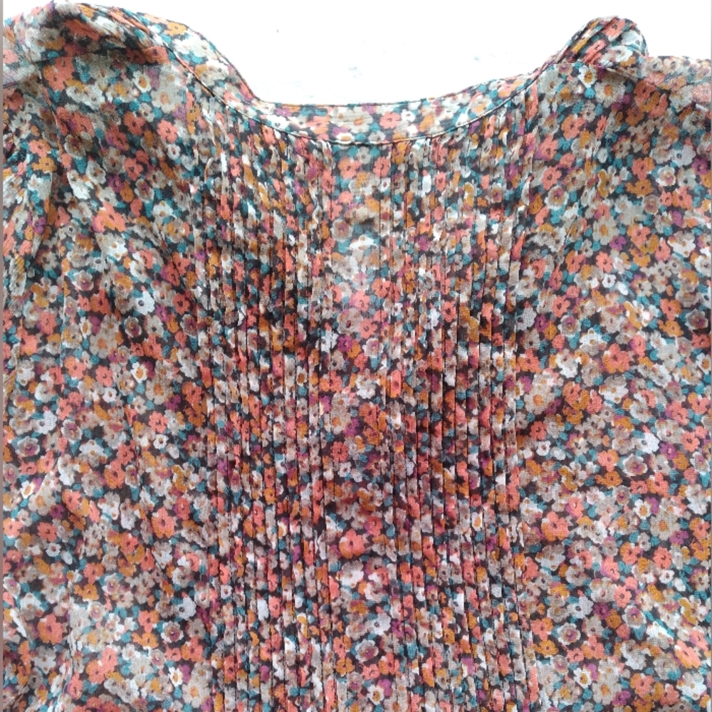 American Rag pleated sheer tunic, size L - Picture 3 of 5